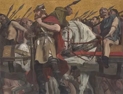 Procession, 1874 – nr 2 av Jean-Paul Laurens