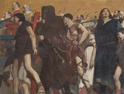 Procession, 1874 – nr 3 av Jean-Paul Laurens