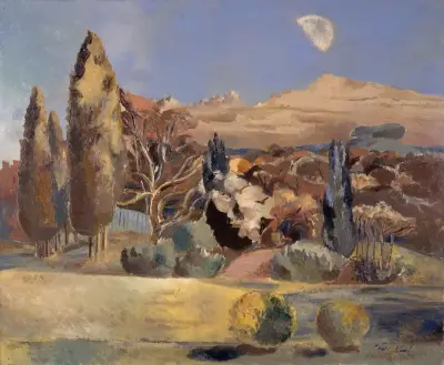 Landscape of the Moon’s First Quarter av Paul Nash