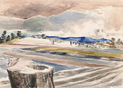 Fala pływowa Severn koło Pimlico Sands, Paul Nash