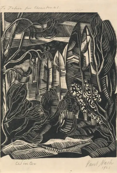 Winter, Hampden av Paul Nash