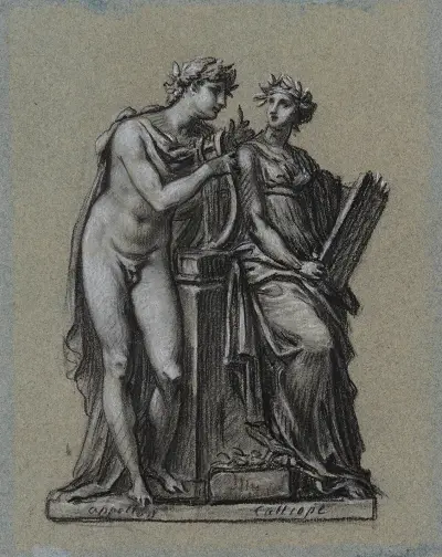 Apollon et Calliope av Pierre-Paul Prud'hon