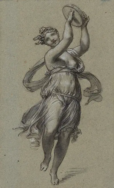 Danseuse au tambourin av Pierre-Paul Prud'hon