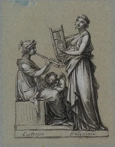 Euterpe et Polymnie av Pierre-Paul Prud'hon