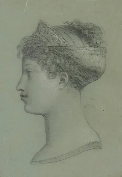 Profil de Marie-Louise av Pierre-Paul Prud'hon