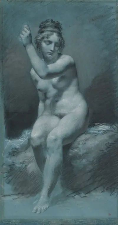 Study of a Female Nude av Pierre-Paul Prud'hon