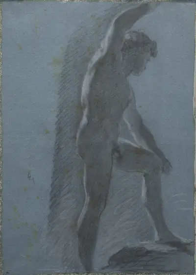 Study of a Male Nude, 1810 – nr 2 av Pierre-Paul Prud'hon
