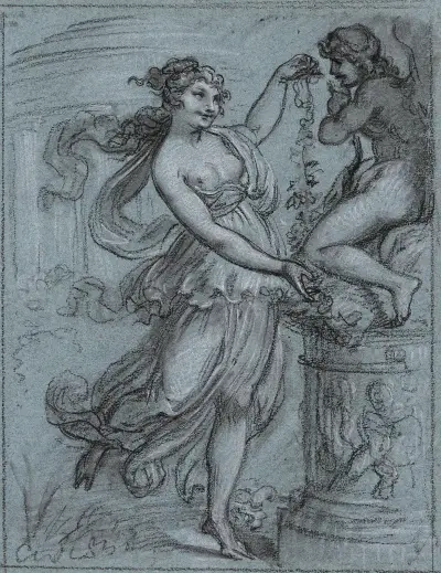 Vénus couronnant l’Amour av Pierre-Paul Prud'hon