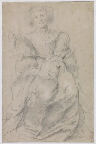 Portrait of Hélène Fourment av Peter Paul Rubens