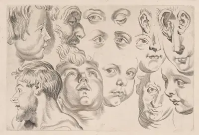 Study of Heads – nr 3 av Peter Paul Rubens