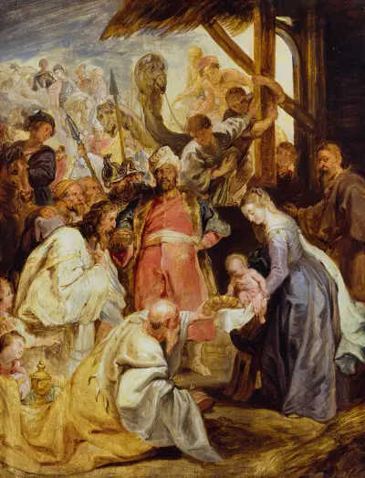 The Adoration of the Magi, 1624 av Peter Paul Rubens