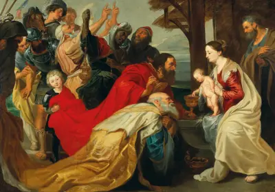 The Adoration Of The Magi av Follower of Peter Paul Rubens