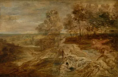 The Deer Hunt av Peter Paul Rubens