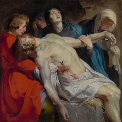 The Entombment av Peter Paul Rubens