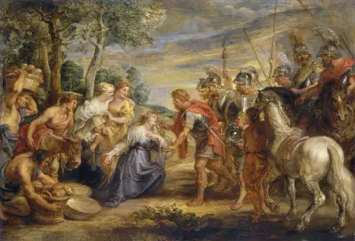 The Meeting of David and Abigail, 1630 av Peter Paul Rubens