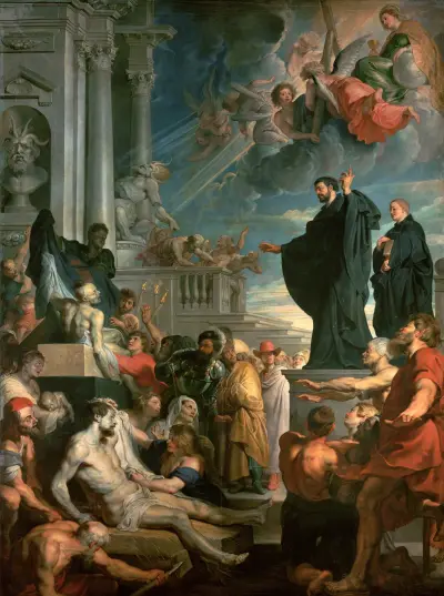 The miracles of St. Francis Xavier av Peter Paul Rubens