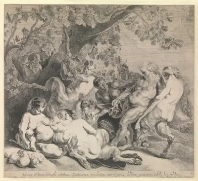 The Parade of Silenus av Peter Paul Rubens