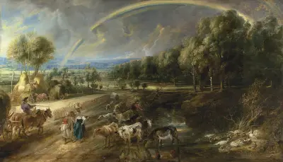 The Rainbow Landscape av Peter Paul Rubens