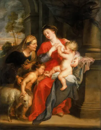 The Virgin and Child with Sts. Elizabeth and John the Baptist av Peter Paul Rubens