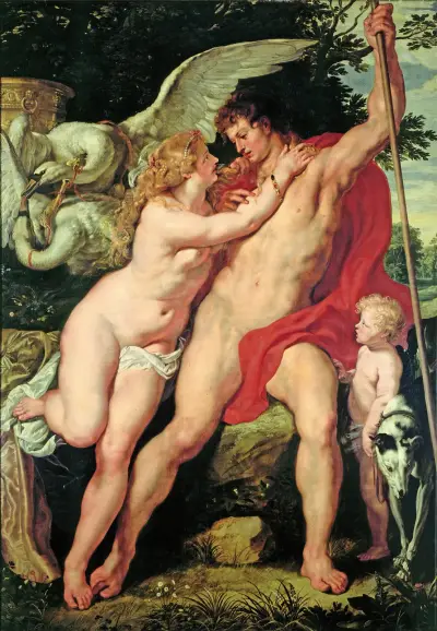 Venus and Adonis, 1610 av Peter Paul Rubens
