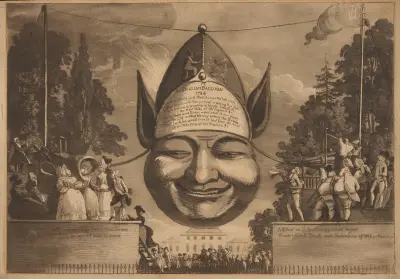 Ein englischer Ballon 1784 von Paul Sandby