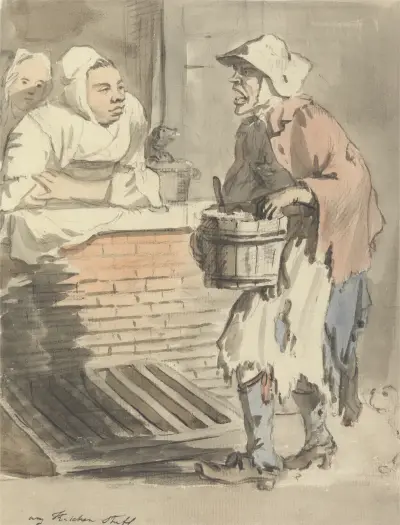 Londyńskie okrzyki; „Any Kitchen Stuff”, Paul Sandby