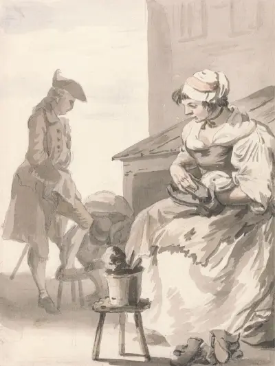 Londyńskie okrzyki; Czyściciel butów, Paul Sandby