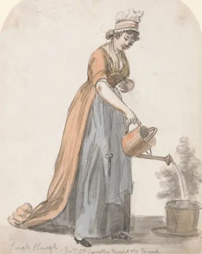 Sara Hough, Mrs. T. P. Sandby’s Nursery Maid av Paul Sandby