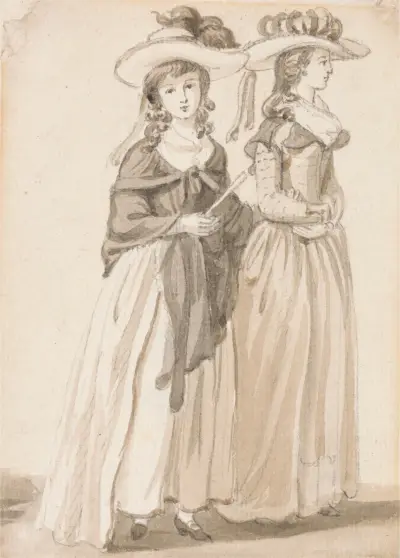 The Misses Sandby of Norwich av Paul Sandby