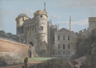 The Norman Gate and Deputy Governor’s House av Paul Sandby