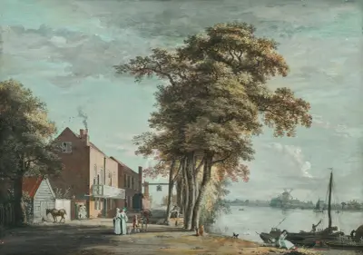 Tawerna Pod Rozpostartym Orłem, Millbank, Paul Sandby