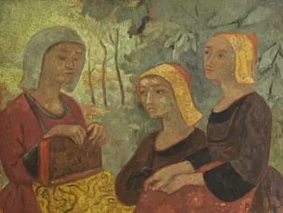Bretoninnen mit Buch von Paul Sérusier