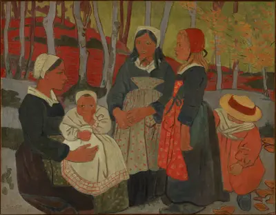 Bretons in the Forest of Huelgoat av Paul Sérusier