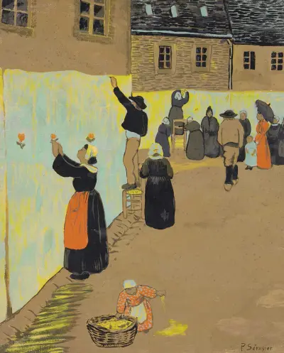 La Fête Dieu À Huelgoat av Paul Sérusier