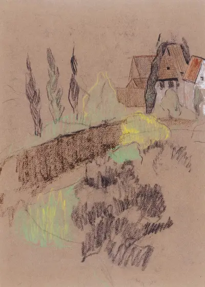 Landschaft mit Häusern von Paul Sérusier