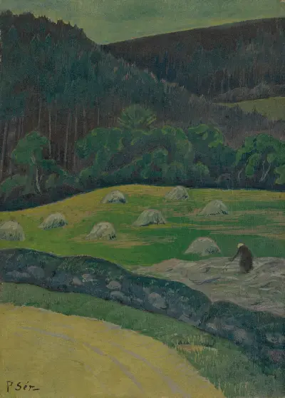 Bäuerin auf dem Feld von Paul Sérusier