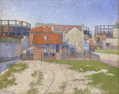 Gasometers at Clichy av Paul Signac