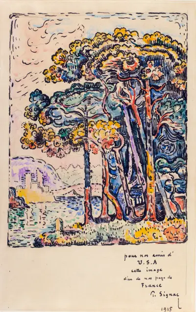Landscape av Paul Signac