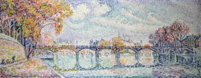 Le pont des Arts av Paul Signac