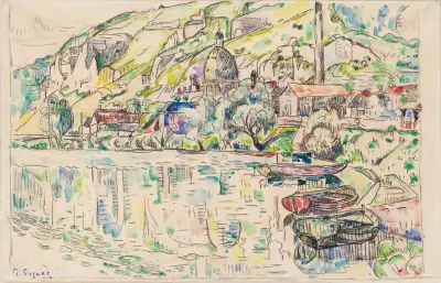Les Andelys, 1923 av Paul Signac