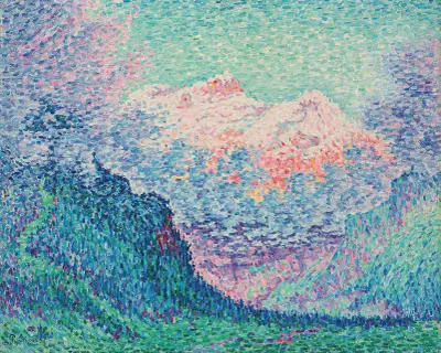 Les Diablerets (L’Oldenhorn et le Bécabesson) av Paul Signac