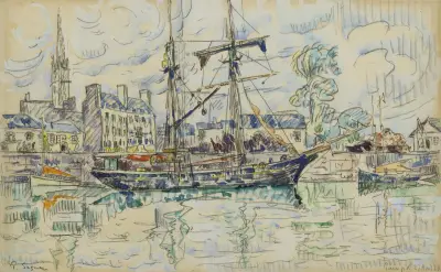 Paimpol, 1928 av Paul Signac