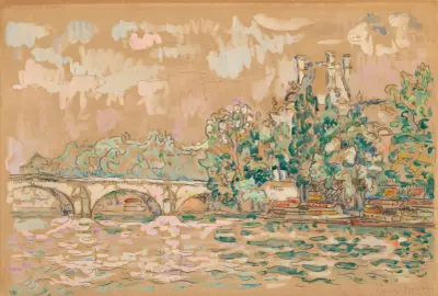 Paris, Pont Royal, 1925 av Paul Signac