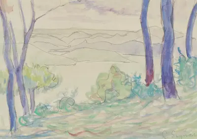 Paysage méditerranéen av Paul Signac