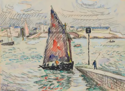 Port-Louis, 1922 av Paul Signac