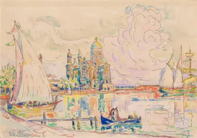 Saint-Raphäel av Paul Signac