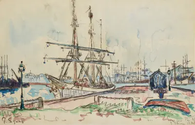 Saint-Servan. Le Pourquoi Pas av Paul Signac