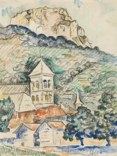 Sallanches, La dent de Warens av Paul Signac