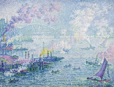 The Port of Rotterdam av Paul Signac