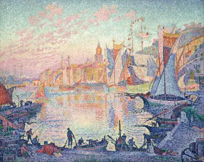 The Port of Saint-Tropez av Paul Signac